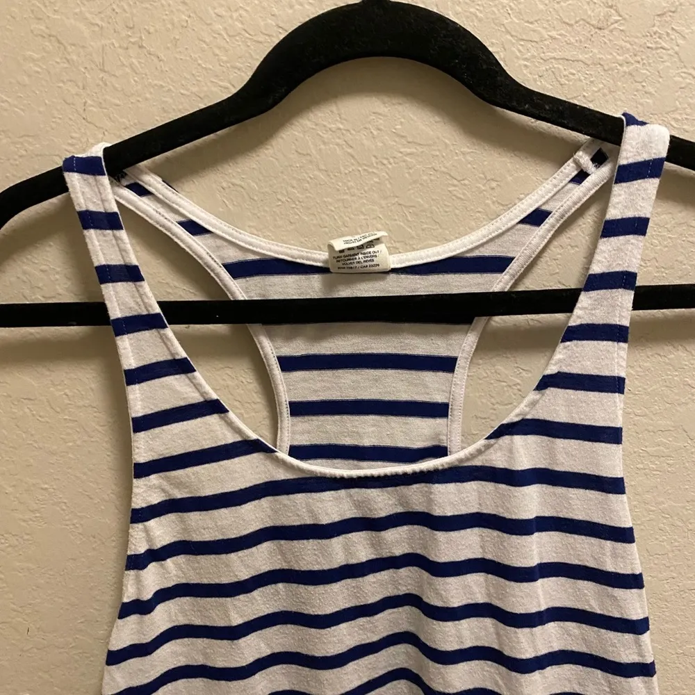 Victoria’s Secret Pink white and blue striped tank top - Image 3