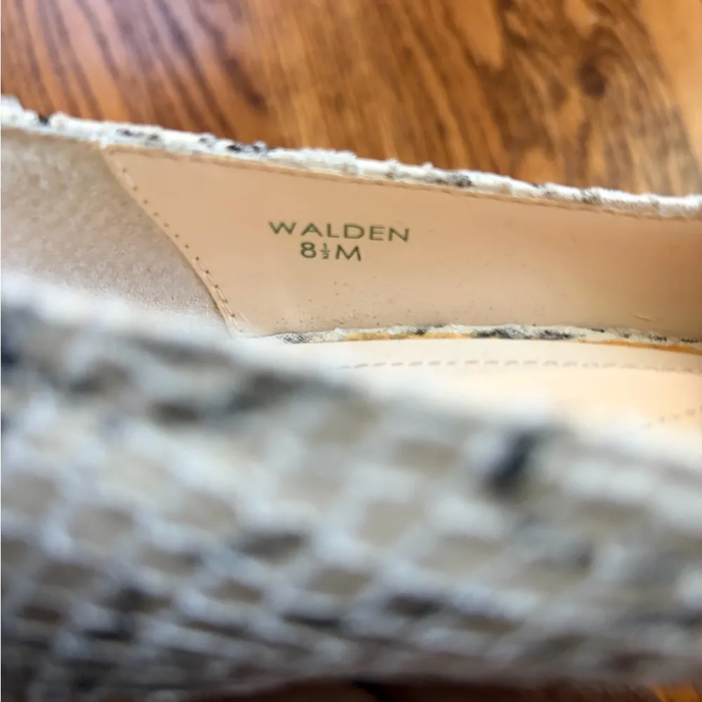 Tahari Walden Shoes Heels 8.5 Snake Print Peep Toe Slip on Pump - Image 7