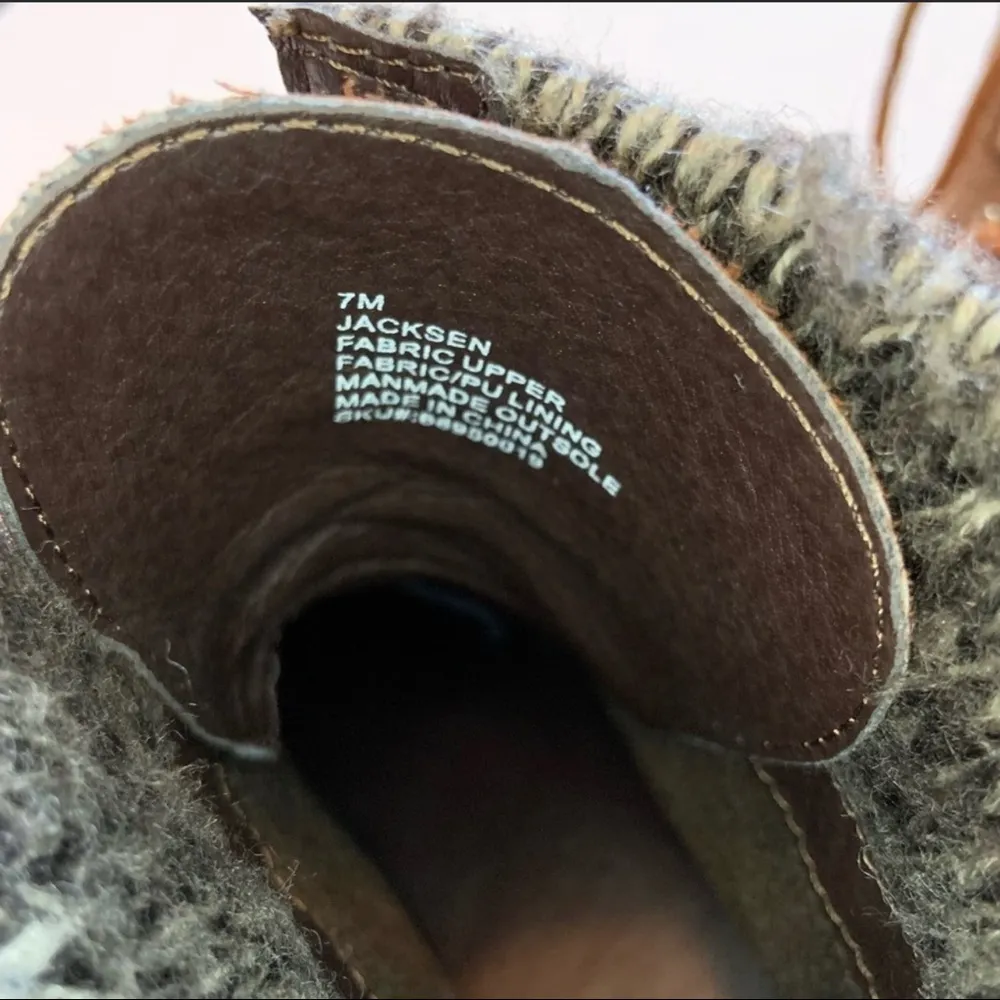 Curfew Combat Boots Tan Size 7 - Image 7