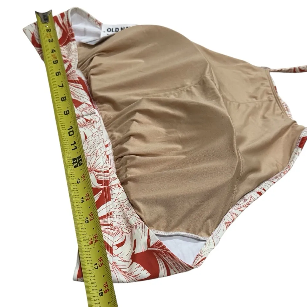 NEW Old Navy Pineapple Floral Halter Swim Top Summer Beach Vacation Size XXL - Image 9