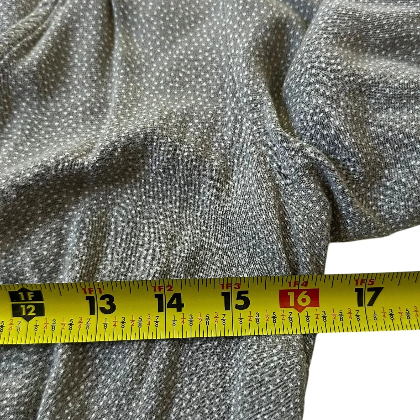 Abercrombie & Fitch Gray Dotted V-neck Bodysuit Women's Top Size Medium | 2-8 - Image 5