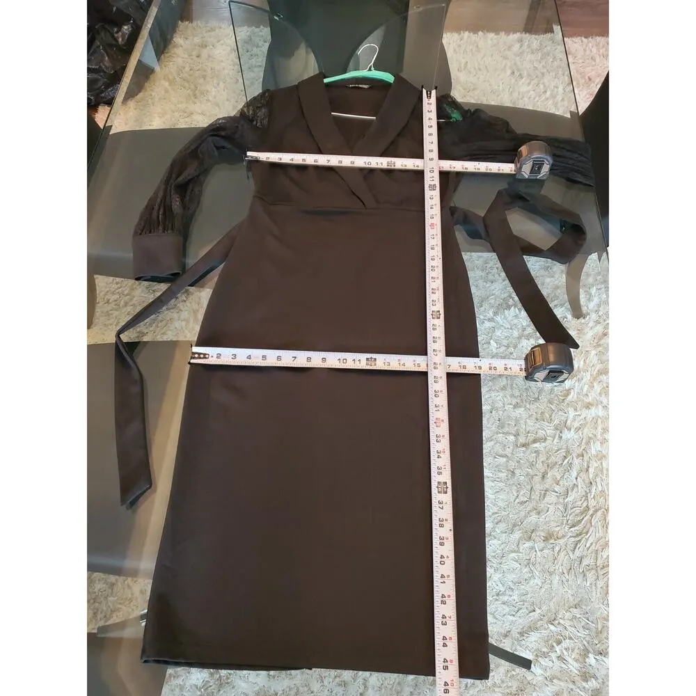 SHELN Women's Black Solid Polyester V - Image 10