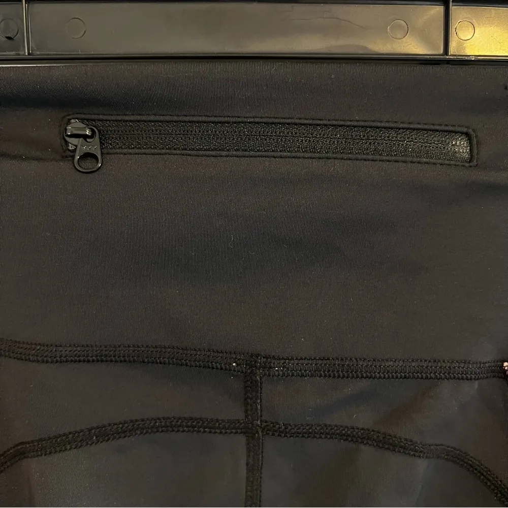 IVL Collective High Waisted Rainbow Striped Leggings. Size 4. EUC Black - Image 7