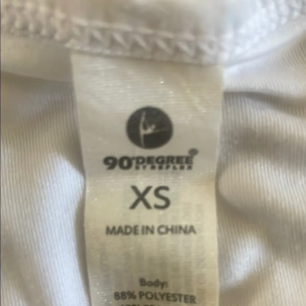 90 Degree By Reflex White and Gray Tank Top Size XS - Image 3