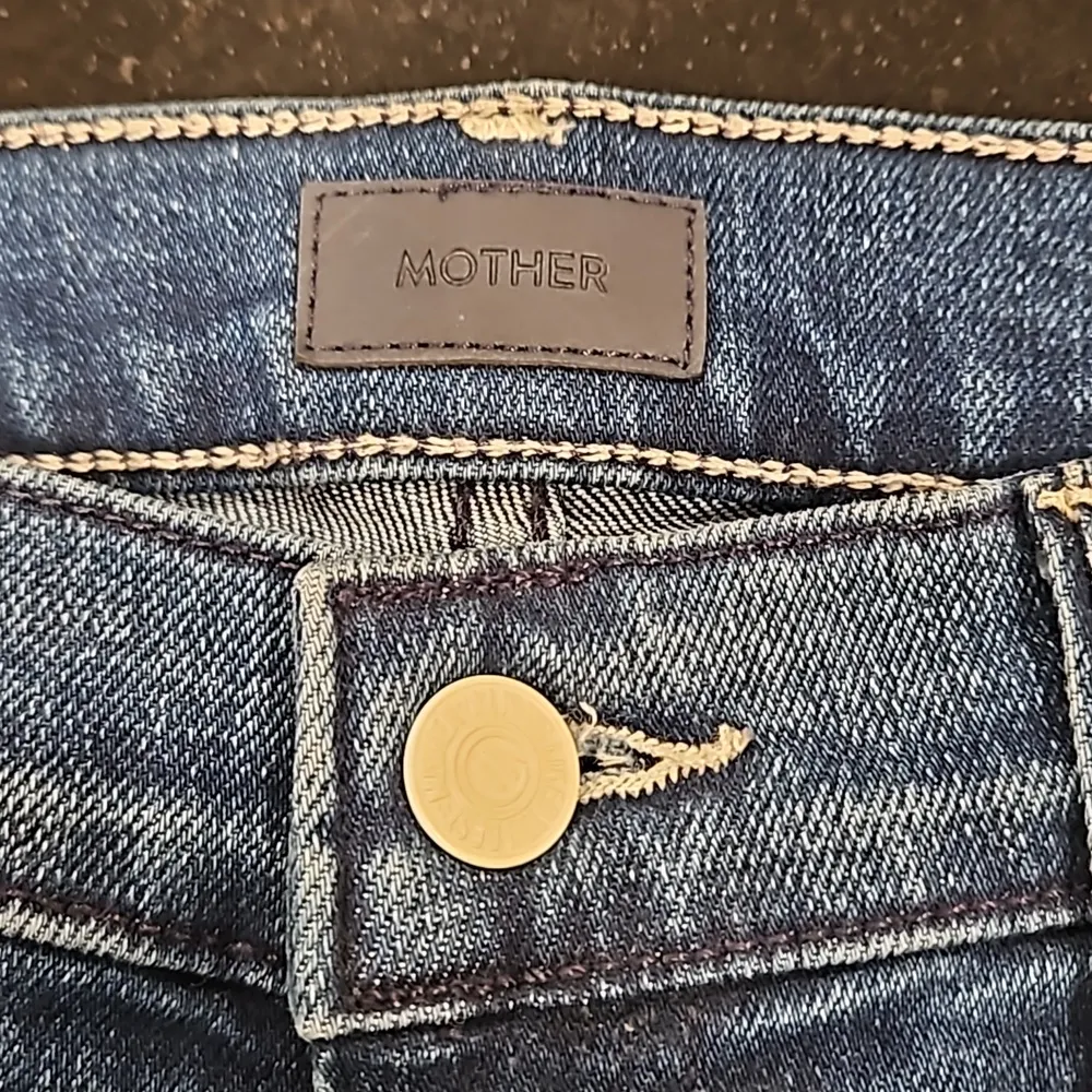 💕MOTHER💕 The Down Low Weekender Heel Jeans ~ High Tide 31 NWT Blue - Image 15