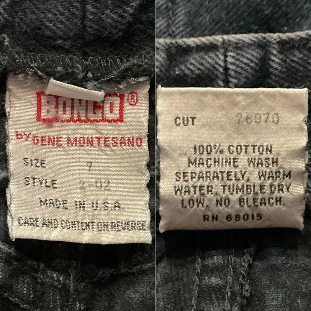 Bongo Vintage Black Custom Distressed Cutoff Denim Jean Shorts 7 - Image 4