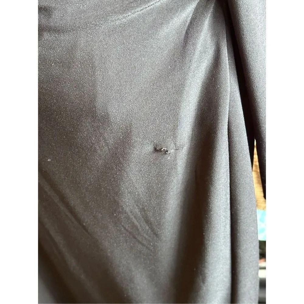 Cache' Black Stretch Embellished Bodycon Cold Shoulder Dress Sz 4 - Image 12