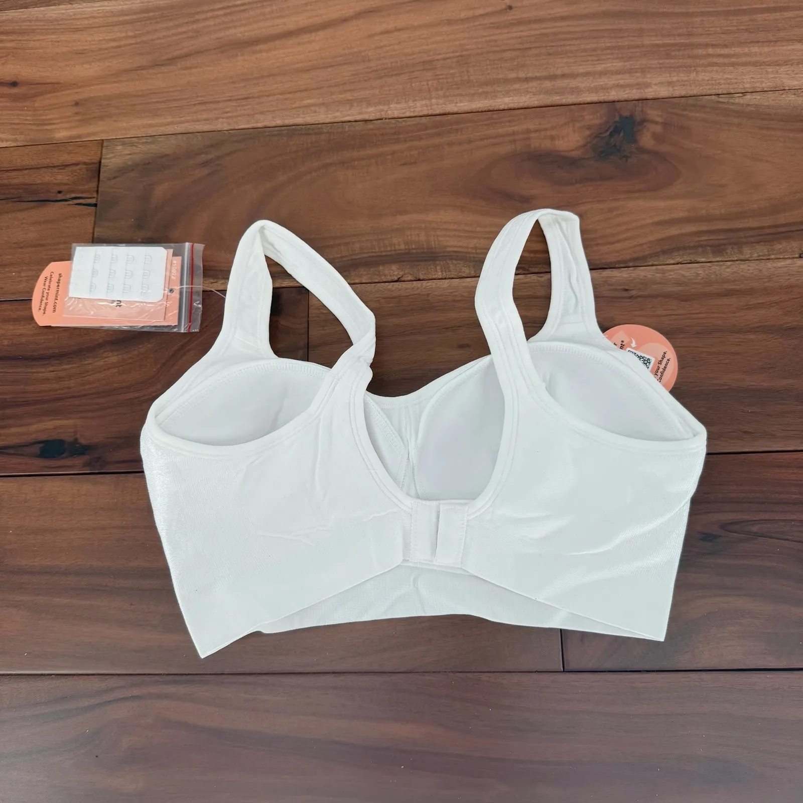 Shapermint Essentials Daily Comfort Wireless Shaper Bra White Medium - Image 4