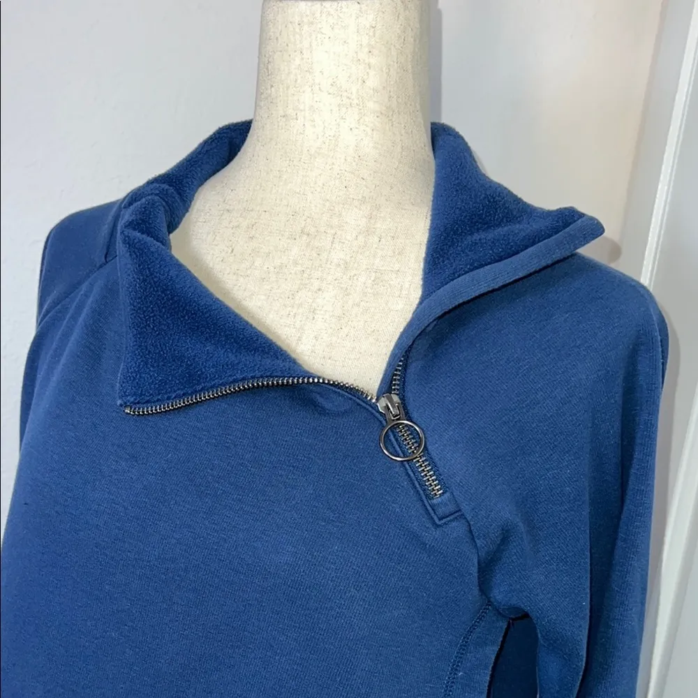 Athleta ‎ Navy Asymmetrical Zip Pullover - Image 7