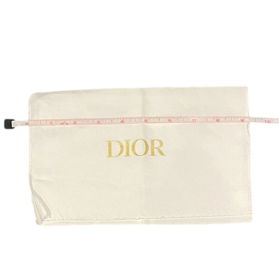Dior 9.25” x 5.75” Wallet Clutch Mini Bag Accessory Sunglasses Foldover Dustbag - Image 4