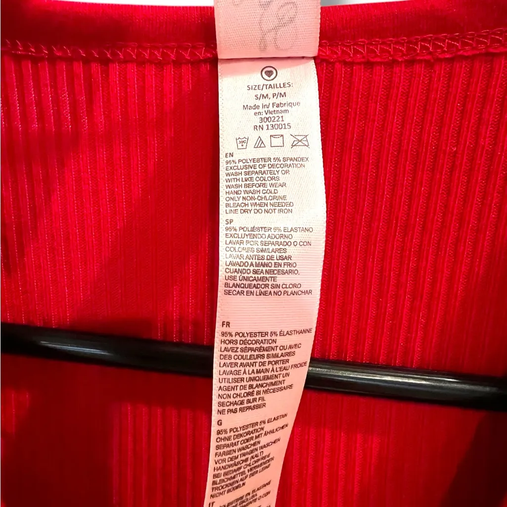 Leg Avenue Women’s Sexy Red Cozy Brushed Ribbed Long Johns Sz S/M Flap Opening - Image 6