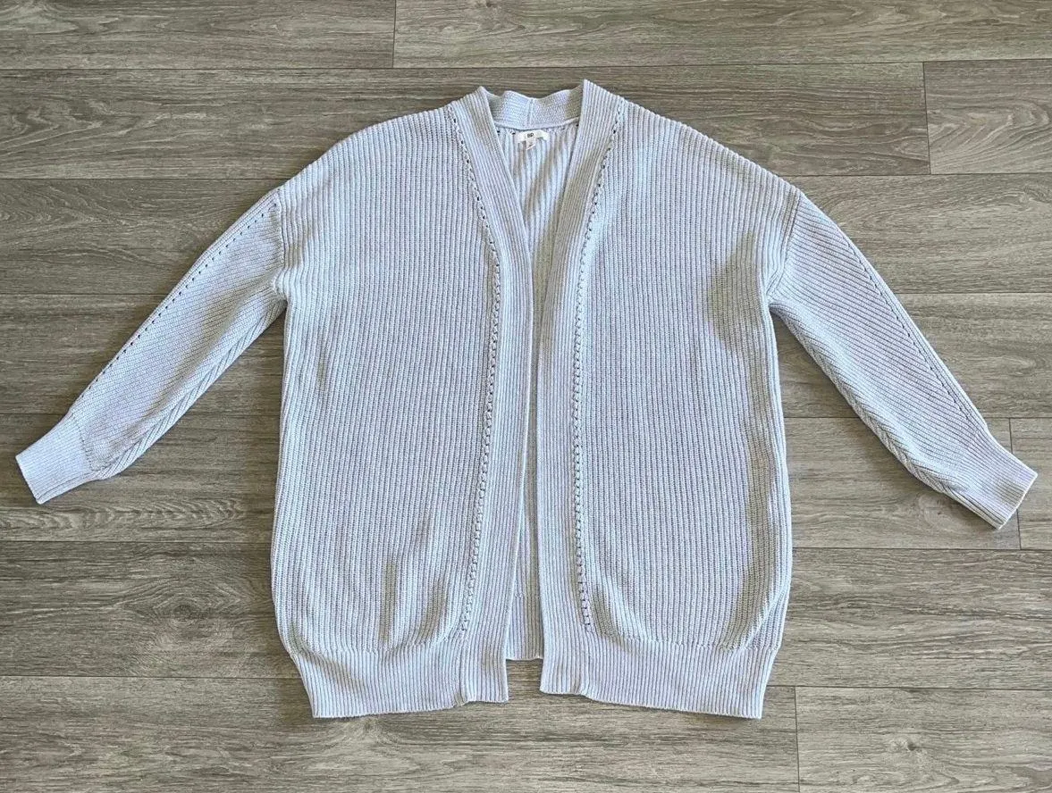 Nordstrom BP chunky knit gray cardigan sweater - 1X - Image 2