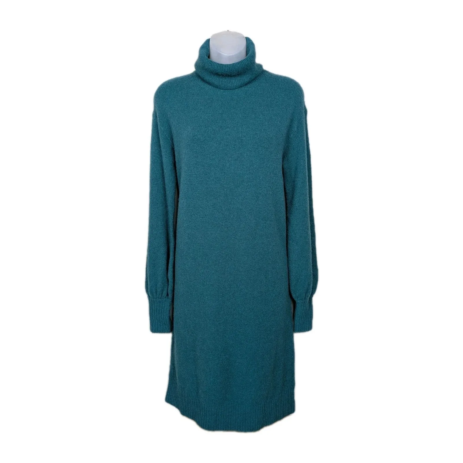 J CREW Green Turtleneck Sweater Dress in Supersoft Yarn Long Sleeve Women's XS - Image 2