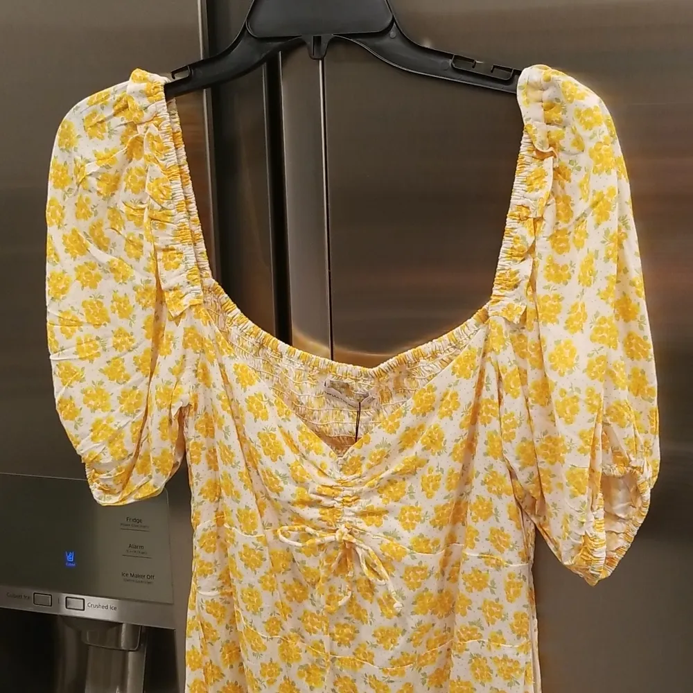 💕FAITHFULL THE BRAND💕 Shimma Dress ~ Bette Floral Yellow Medium US 6 NWT - Image 10