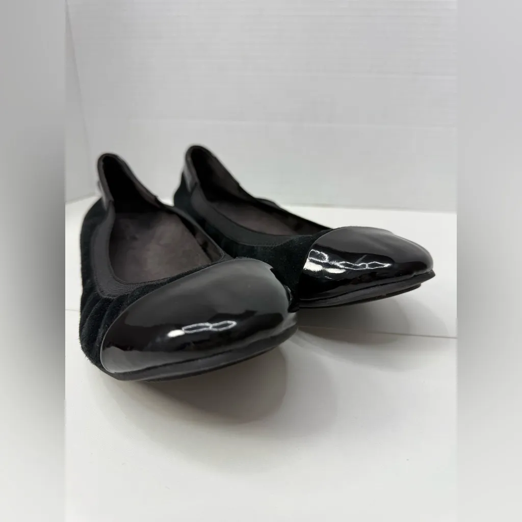 Vionic Black Patent Toe Ballet Flats size 11 - Image 9