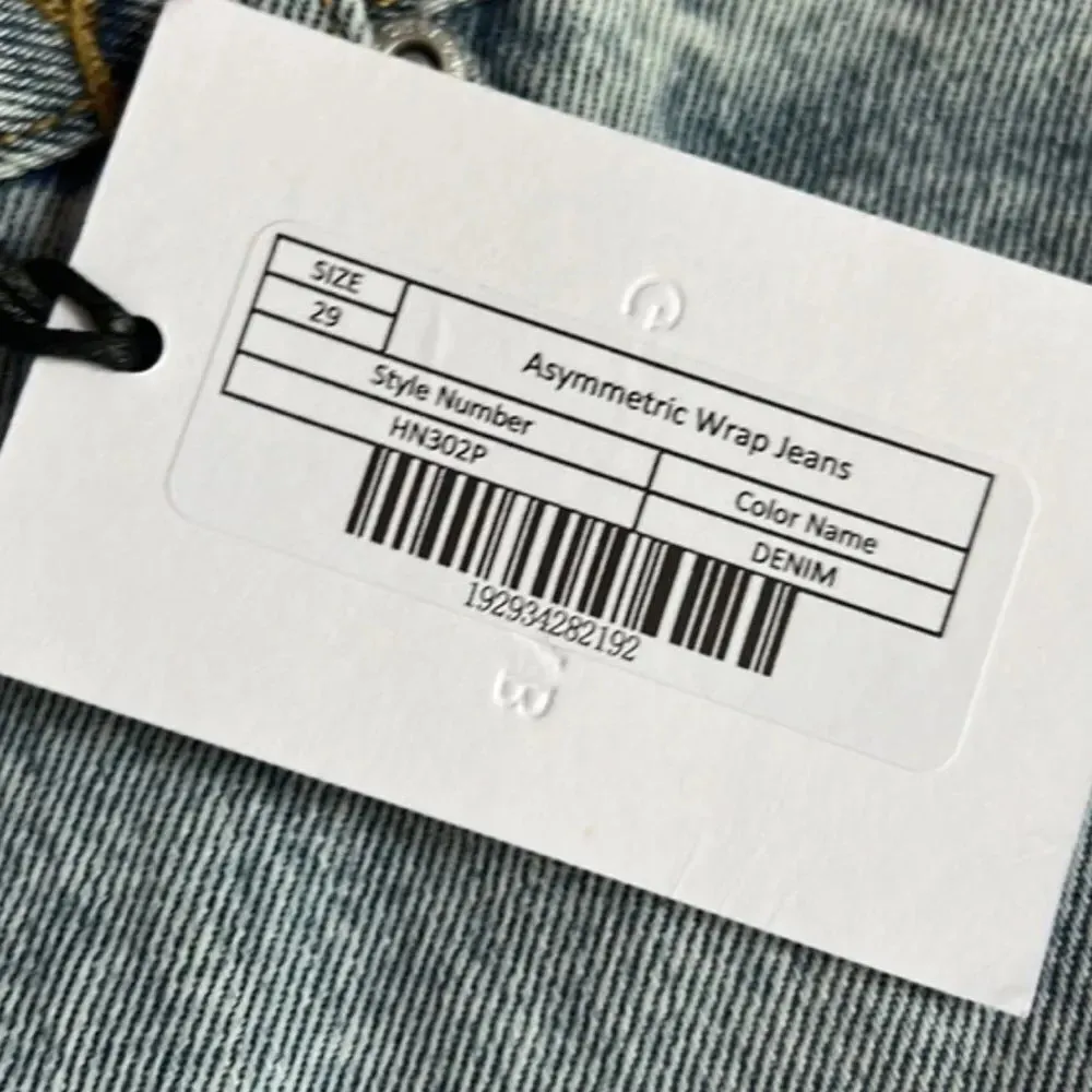 GREY LAB Asymmetric Wrap Jeans, Size 29, New with Tag Blue - Image 5