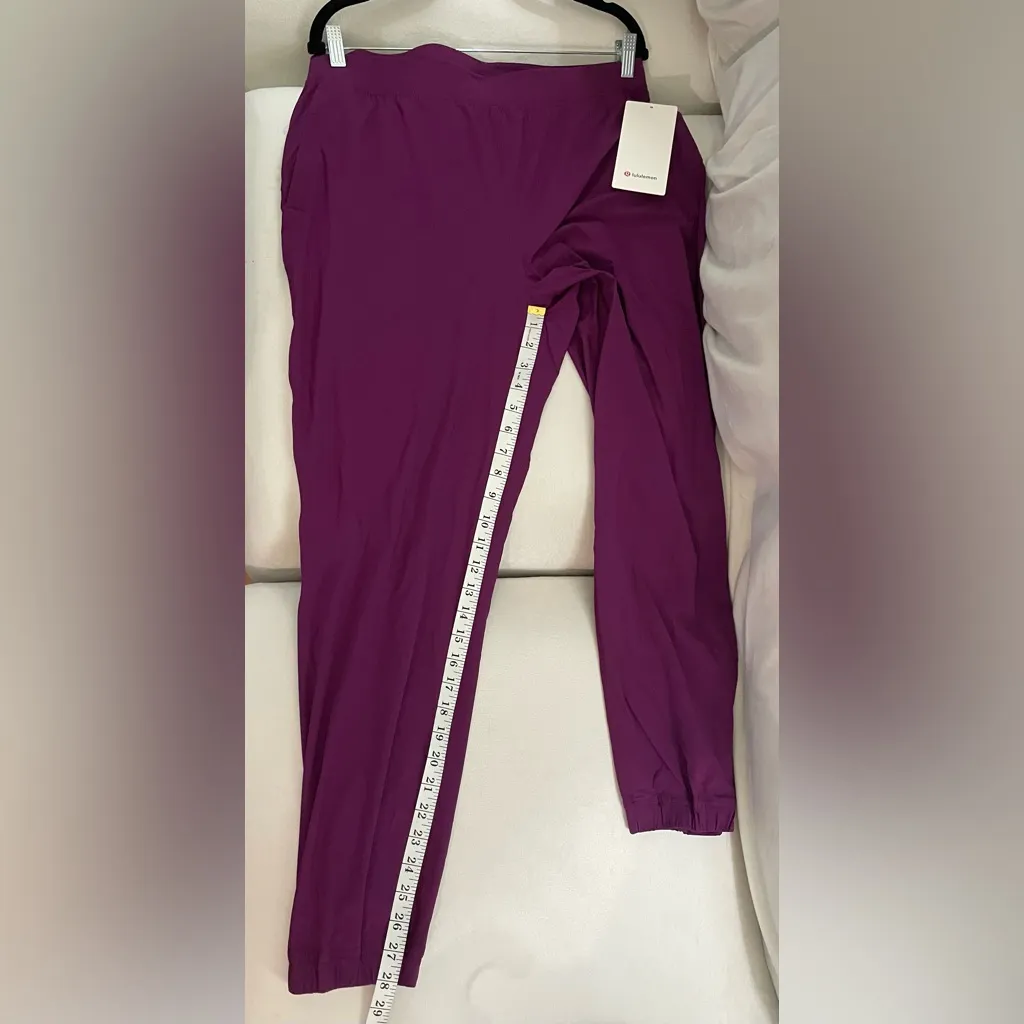 Lululemon NWT Adapted State High Rise Joggers Purple Size 12 - Image 9