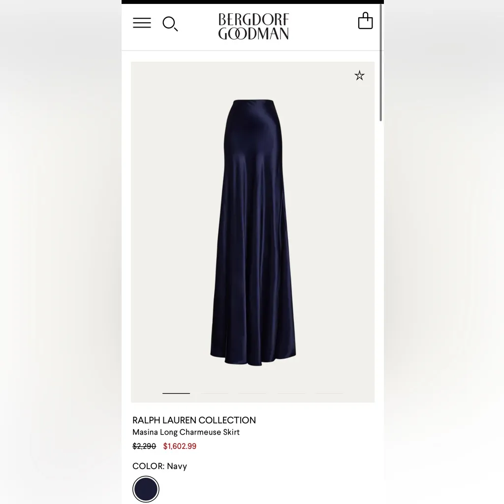 Ralph Lauren 100% Silk Charmeuse Maxi Formal Skirt Party Gown Purple Elegant 14 - Image 10