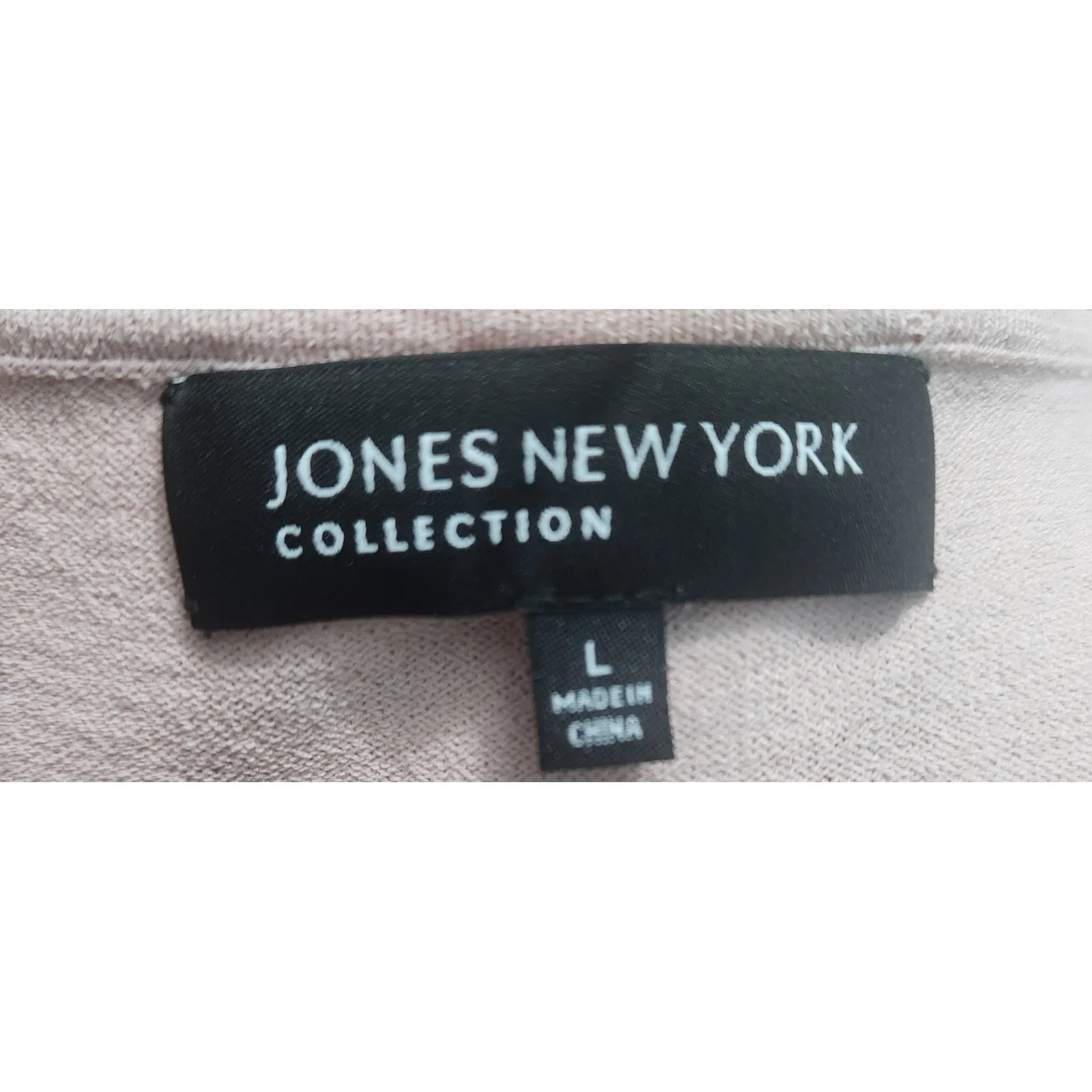 JONES NEW YORK COLLECTION Pink Knit Sweater Tank Cardigan Set Women's Size L Size L - Image 9