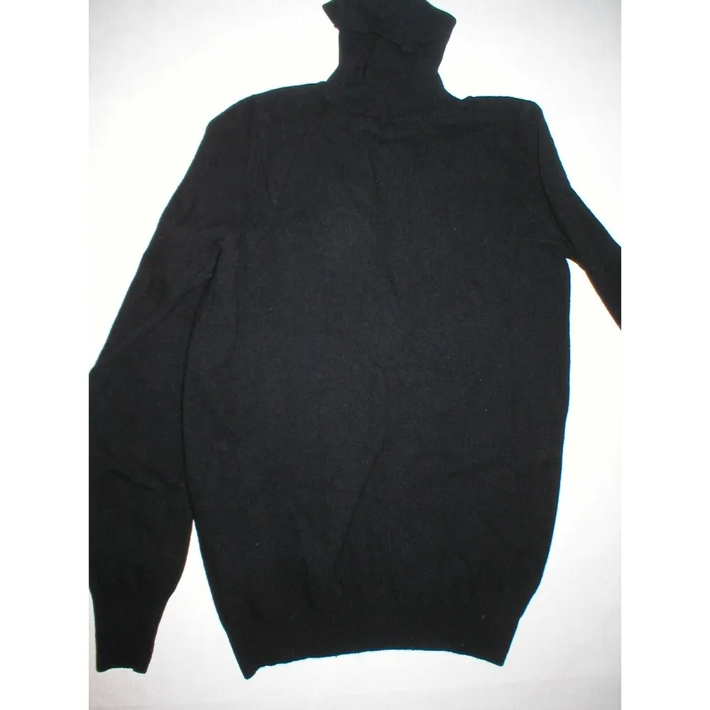 NWT New Womens XS Designer See By Chloe Black Cashmere Wool Sweater Turtleneck - Image 8