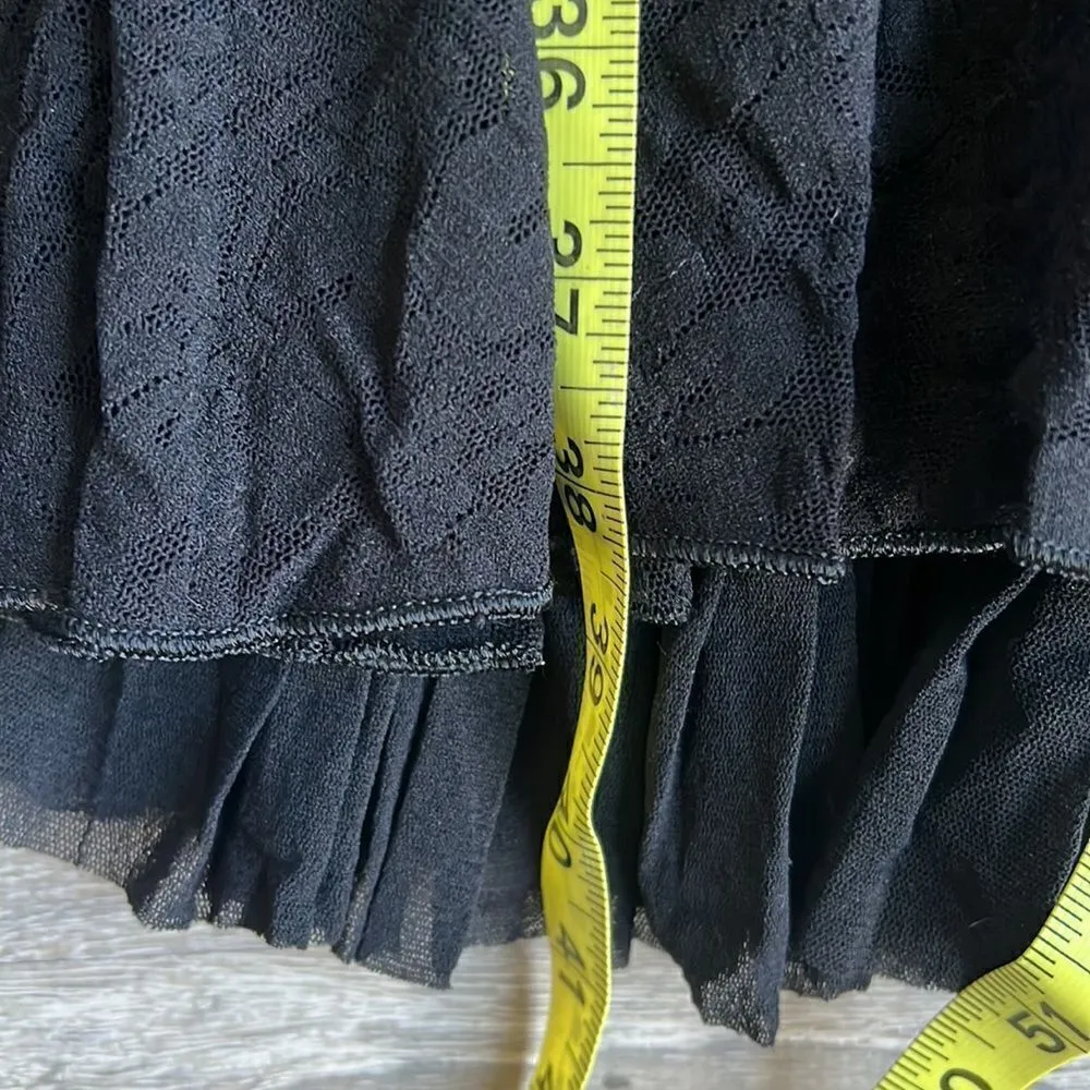 Jean paul gaultier fuzzi lace faux wrap dress Tan Size M - Image 12