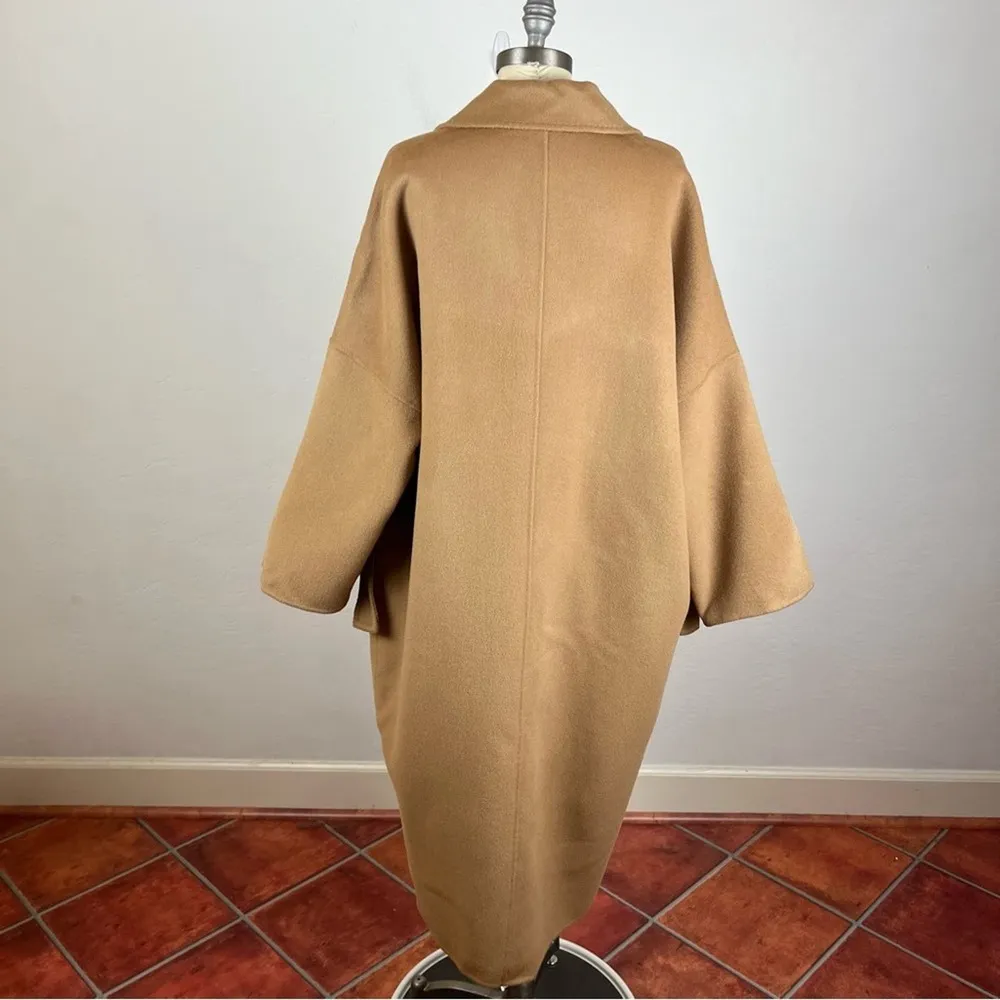 LIT Active Large Collar Oversized Wool Coat in Camel - Image 7