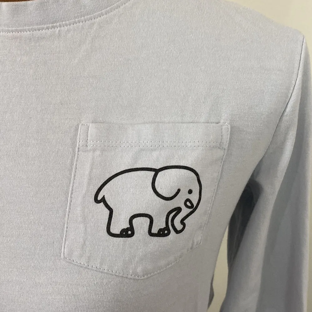 Ivory Ella Save the Elephants Soccer graphic long sleeve organic cotton t-shirt - Image 6