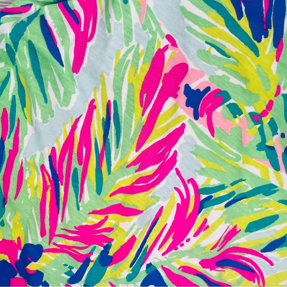 Lilly Pulitzer Marlowe Dress Island Time Palm Print Size XS beach dress tropical - Image 2