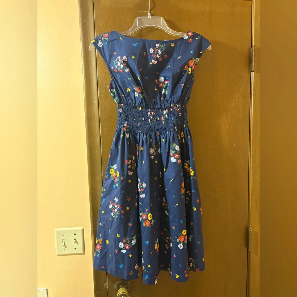NWT Kate Spade Blair Bouquet Toss Navy Floral Dress - Image 3