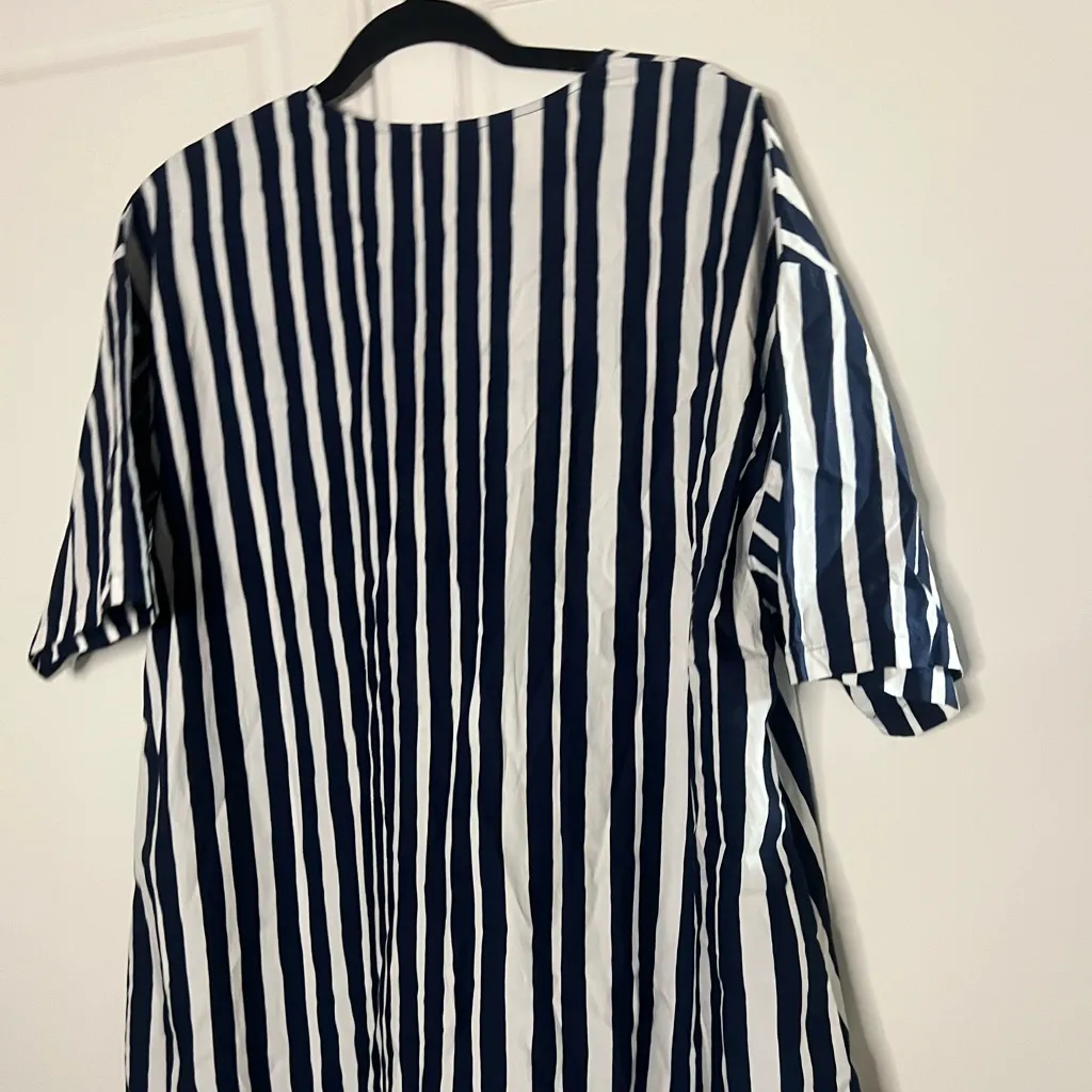 Uniqlo x Marimekko Striped Oversized Scandi Minimalist Dress - Image 8