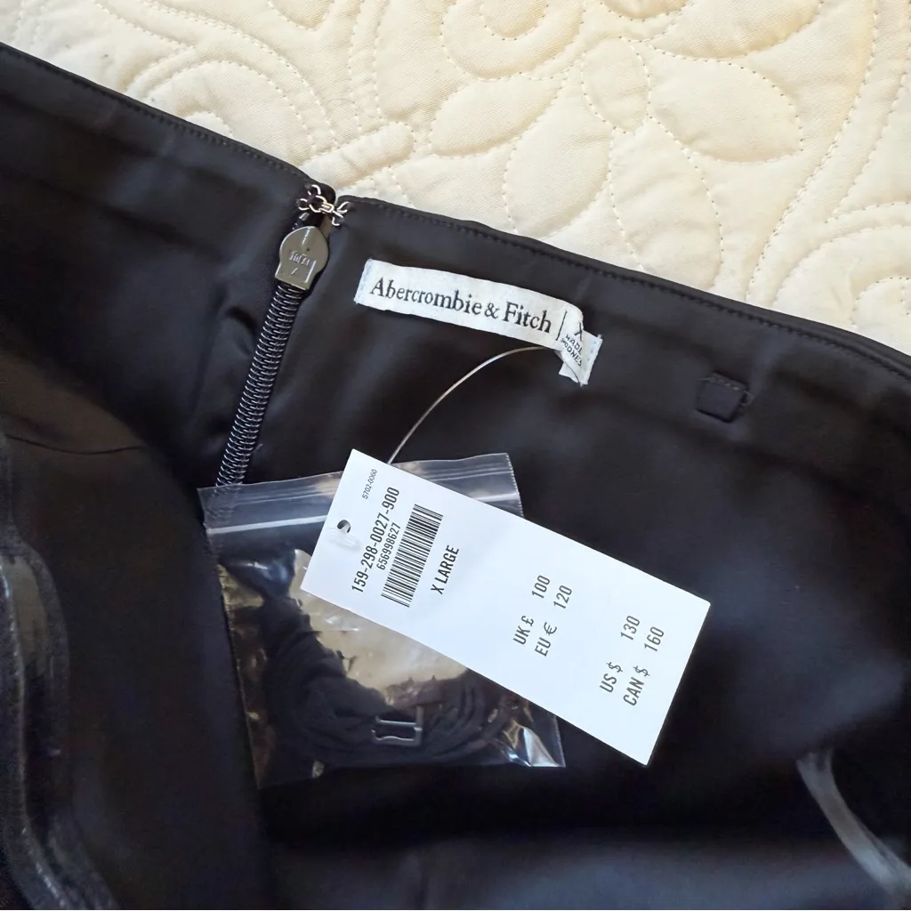 NWT Abercrombie & Fitch Convertible Strapless Crepe Midi Dress Sz XL - Image 4