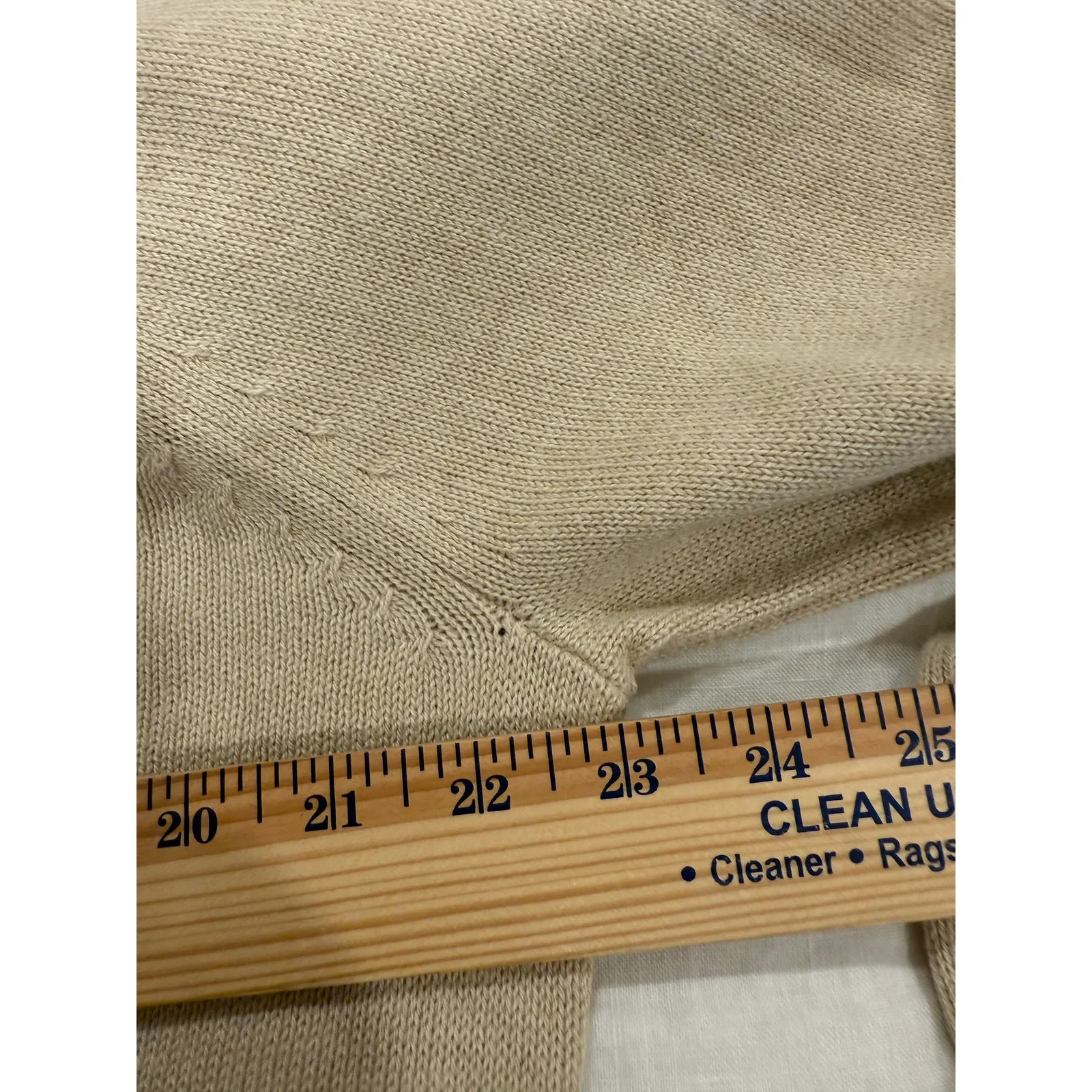 J. Crew Mercantile Sweater Womens Large Tan Knit Merino Wool Ribbon Bow Sleeve - Image 8