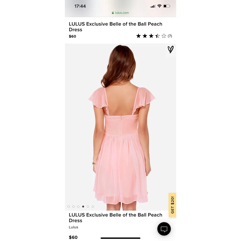Exclusive Belle of the Ball Peach Dress - Image 4