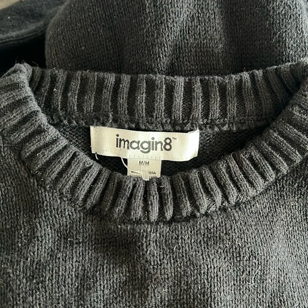 Imagin8 Meowy Christmas Crewneck Sweater in Black, Size M EXCELLENT! Black Size M - Image 8