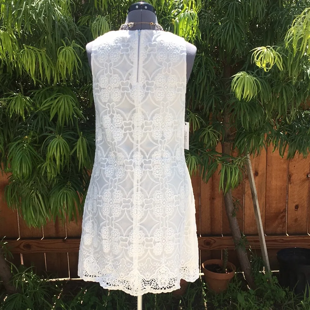 Ali & Jay White Embroidered Shift Dress - Image 2