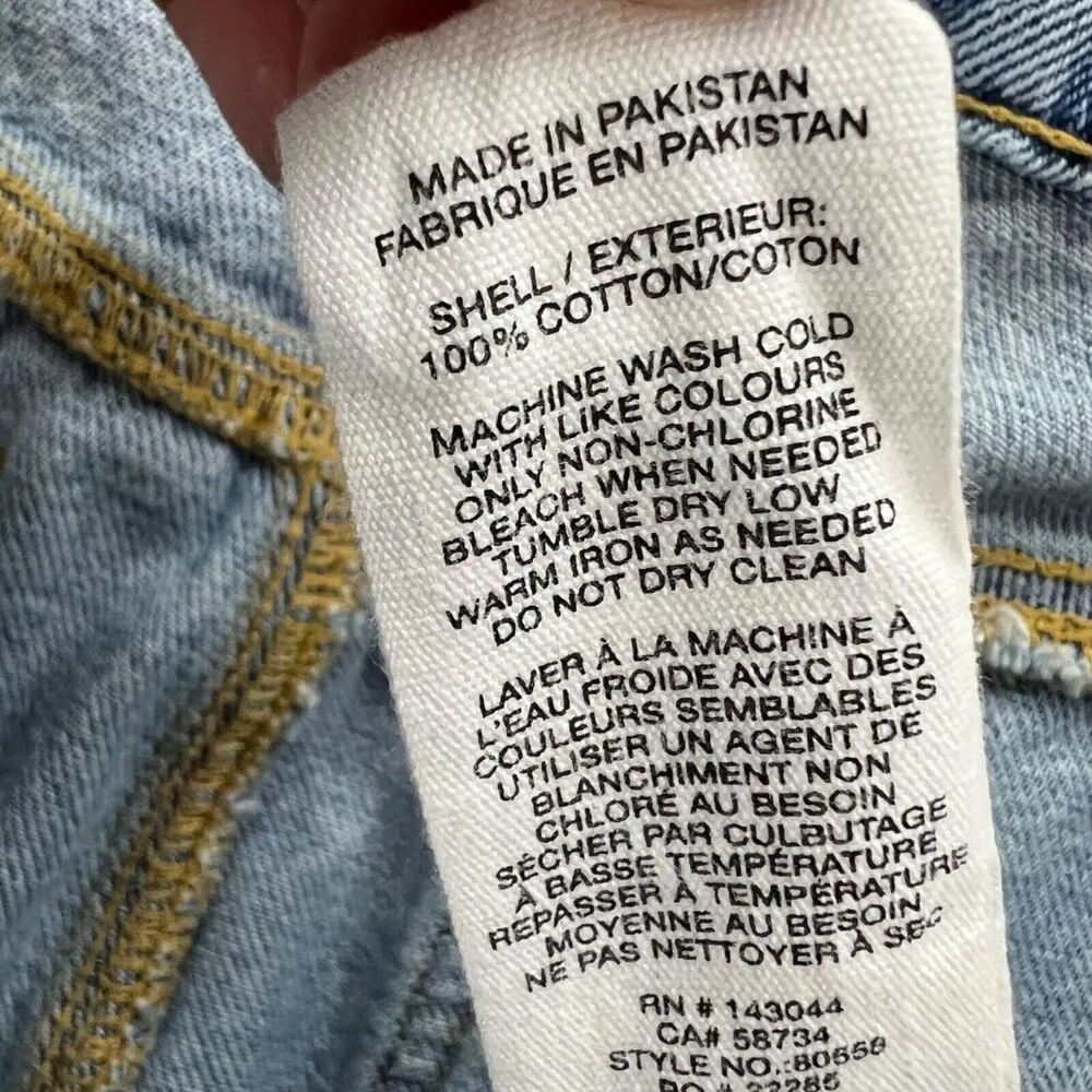 Anthropologie Avec Les Filles Jeans Womens 27 Blue Distressed High Waist Denim - Image 14