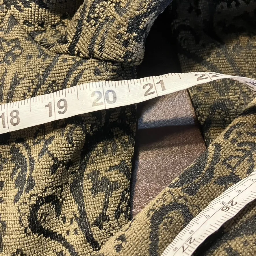 Cynthia Max Linen Rayon Blazer Jacket M Brown Tapestry Paisley USA Made‎ Vintage Tan Size M - Image 14