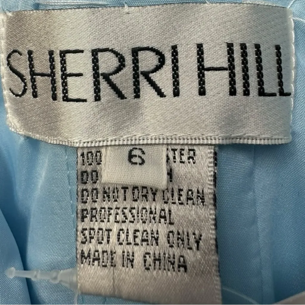Sherri Hill  Light Blue Maxi Dress Size 6 - Image 9