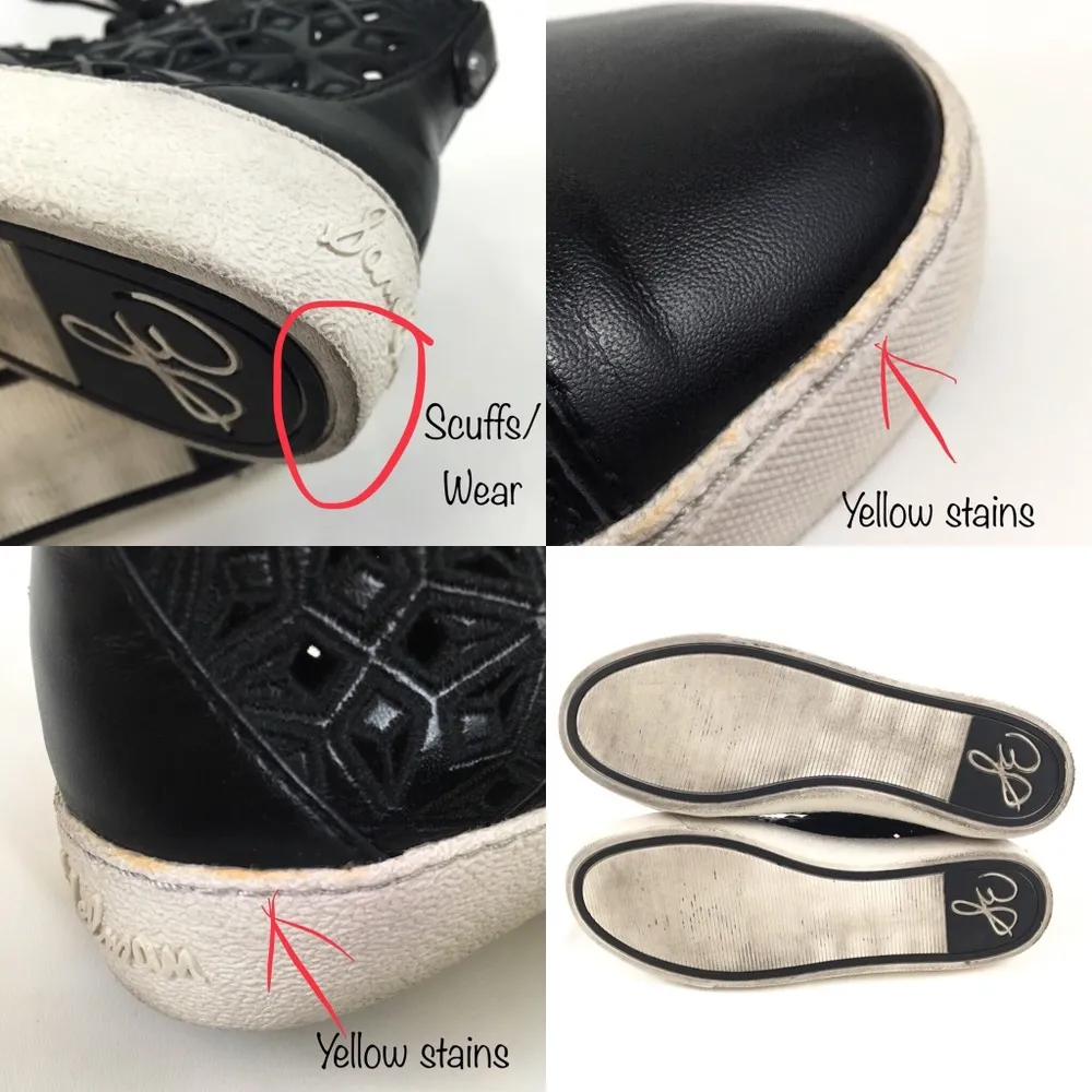 Sam Edelman Branson Black Leather High Tops - Image 8