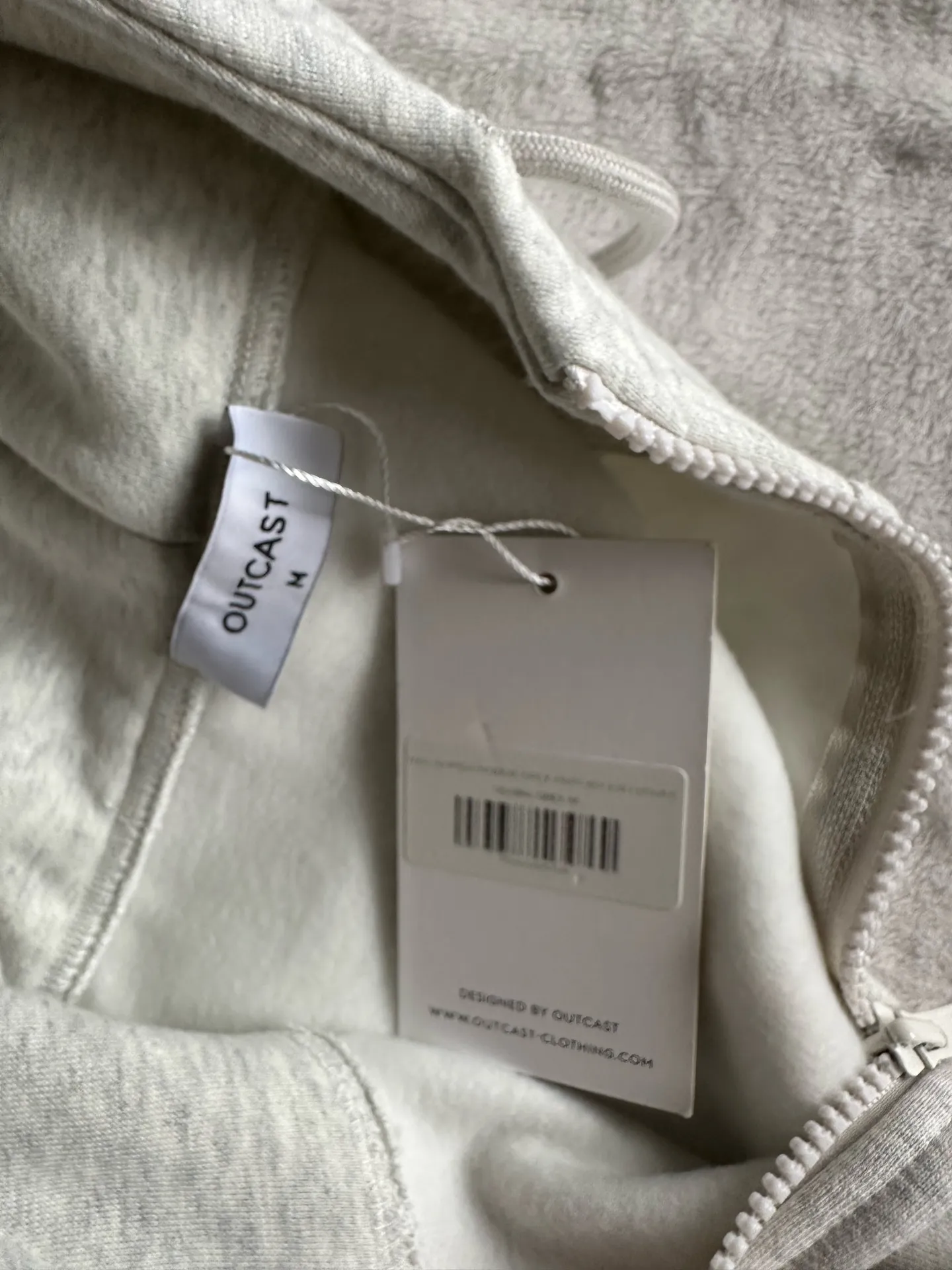 Outcast Clothing Nya Cropped Hoodie Grey - Image 9