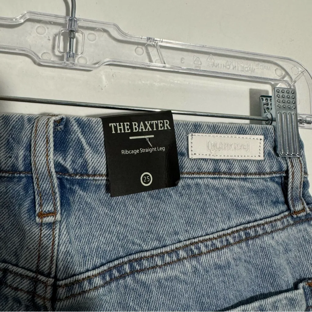 BlankNyc x Free People The Baxter Ribcage High Rise Straight Leg Jeans Size‎ 25 - Image 7
