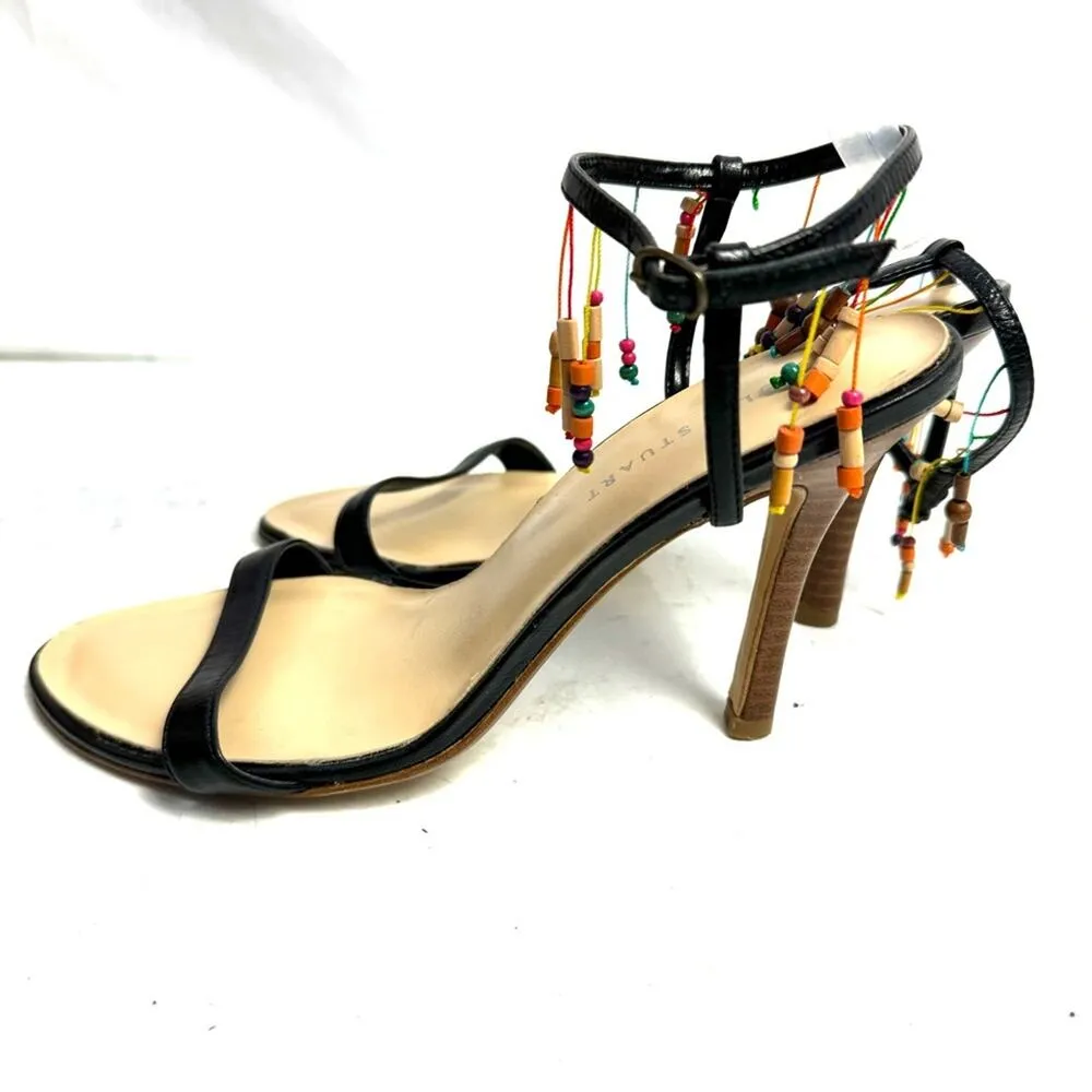 Colin Stewart Beaded Multicolored Heels Size 7.5 - Image 5