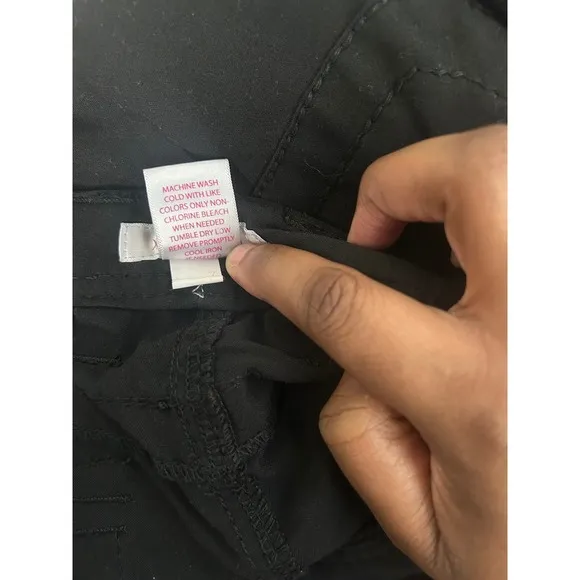 Xhilaration Women 11 Straight Leg Black Dress Pants Gothic Punk Grunge Casual - Image 4