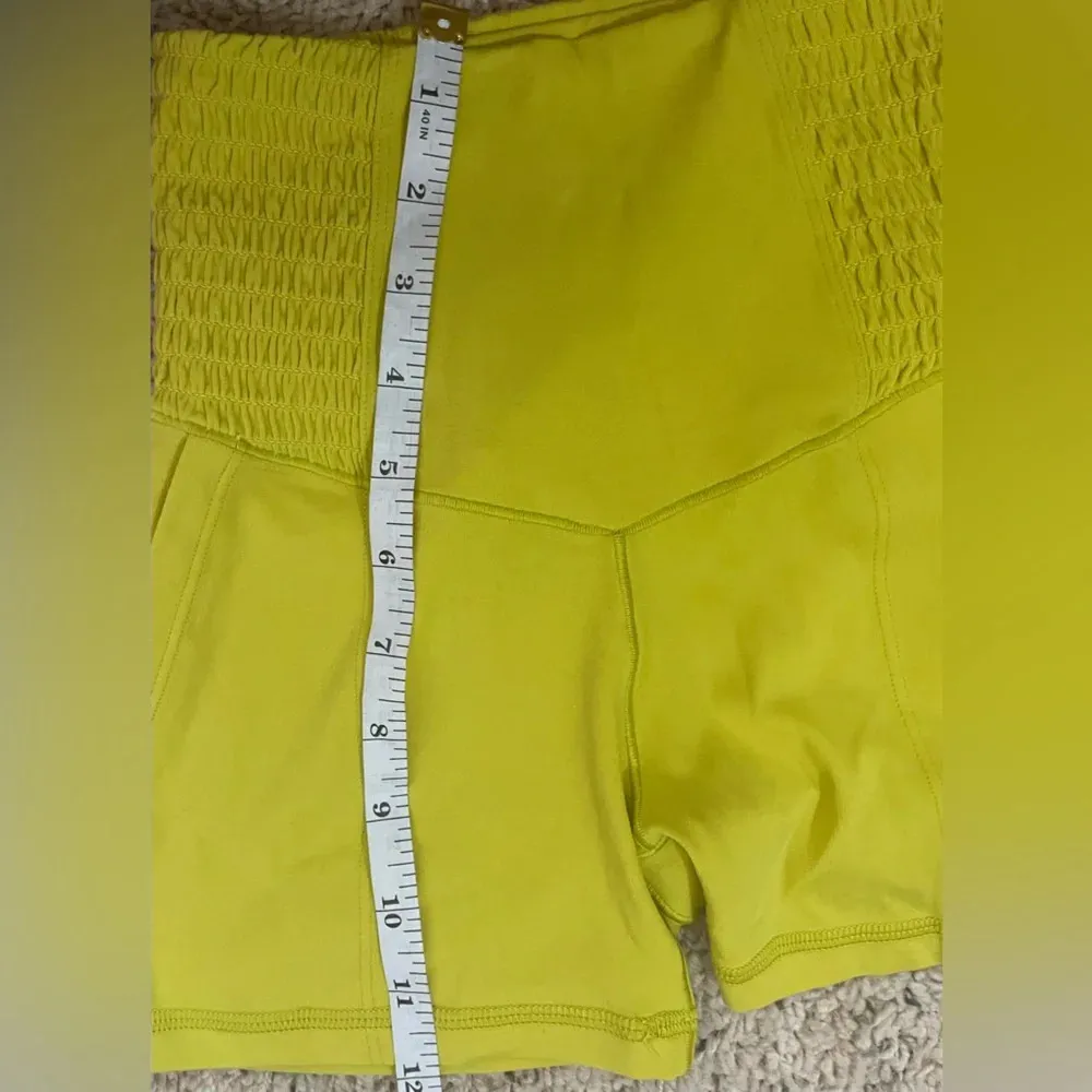 Aerie Offline Real Me Hi-Rise Short Court 4” Biker Short -Chartreuse size XS NWT - Image 8
