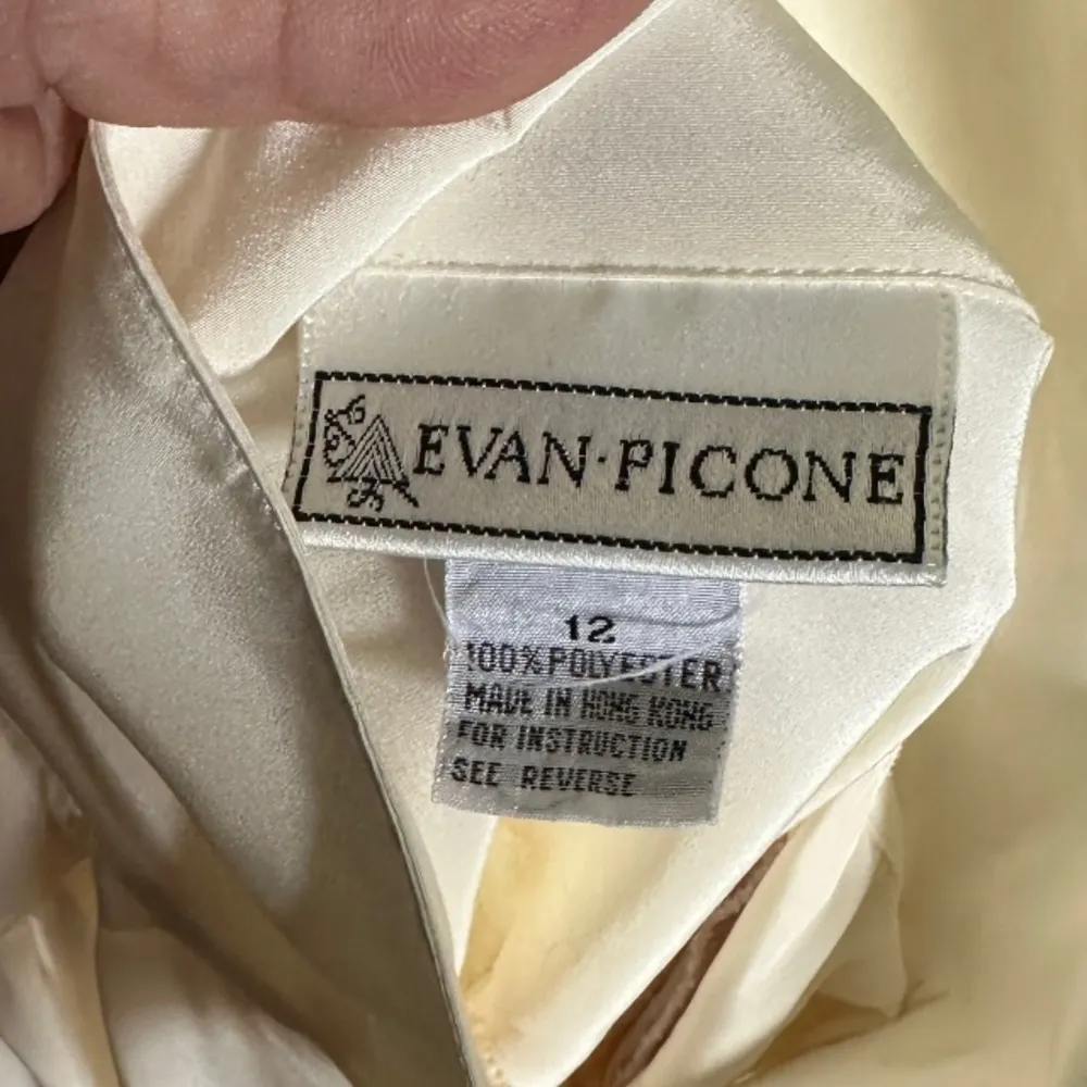 Vintage Evan Picone Polyester Blouse with Padded Shoulders - Image 5