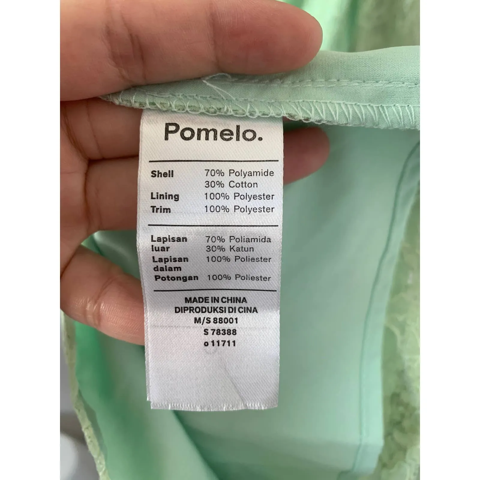 Pomelo Oversized Bow Lace‎ Accent Dress - Image 7