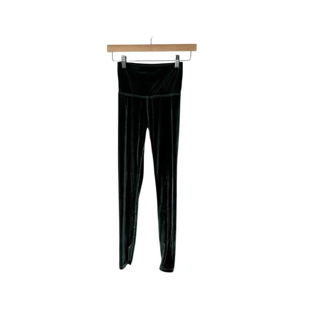 Beyond Yoga Velvet Motion High Waisted Midi Legging Forest Green Velvet XS - Image 2