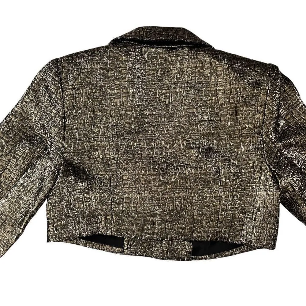 Michael Costello x REVOLVE‎ Washington Jacket in Black & Gold - Image 13