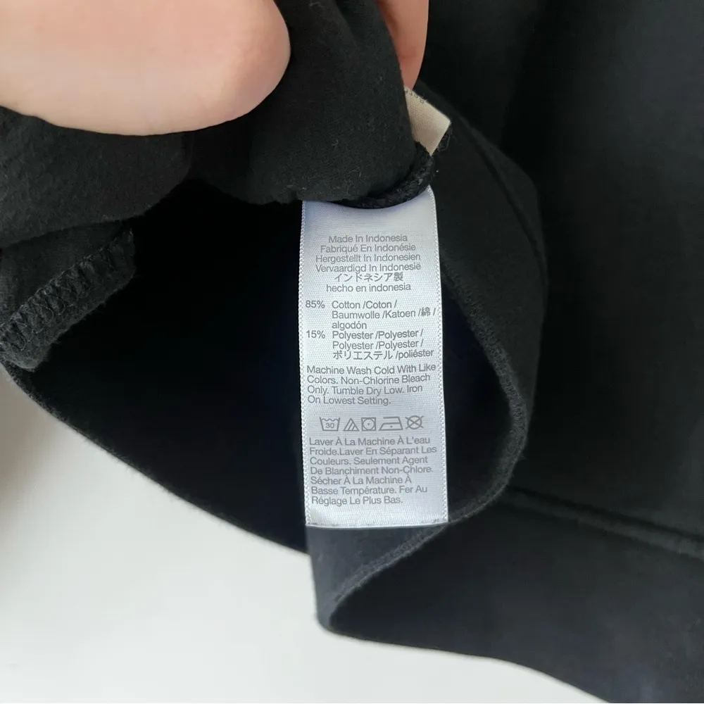 Madewell MWL Betterterry Black Crewneck Sweatshirt M - Image 9