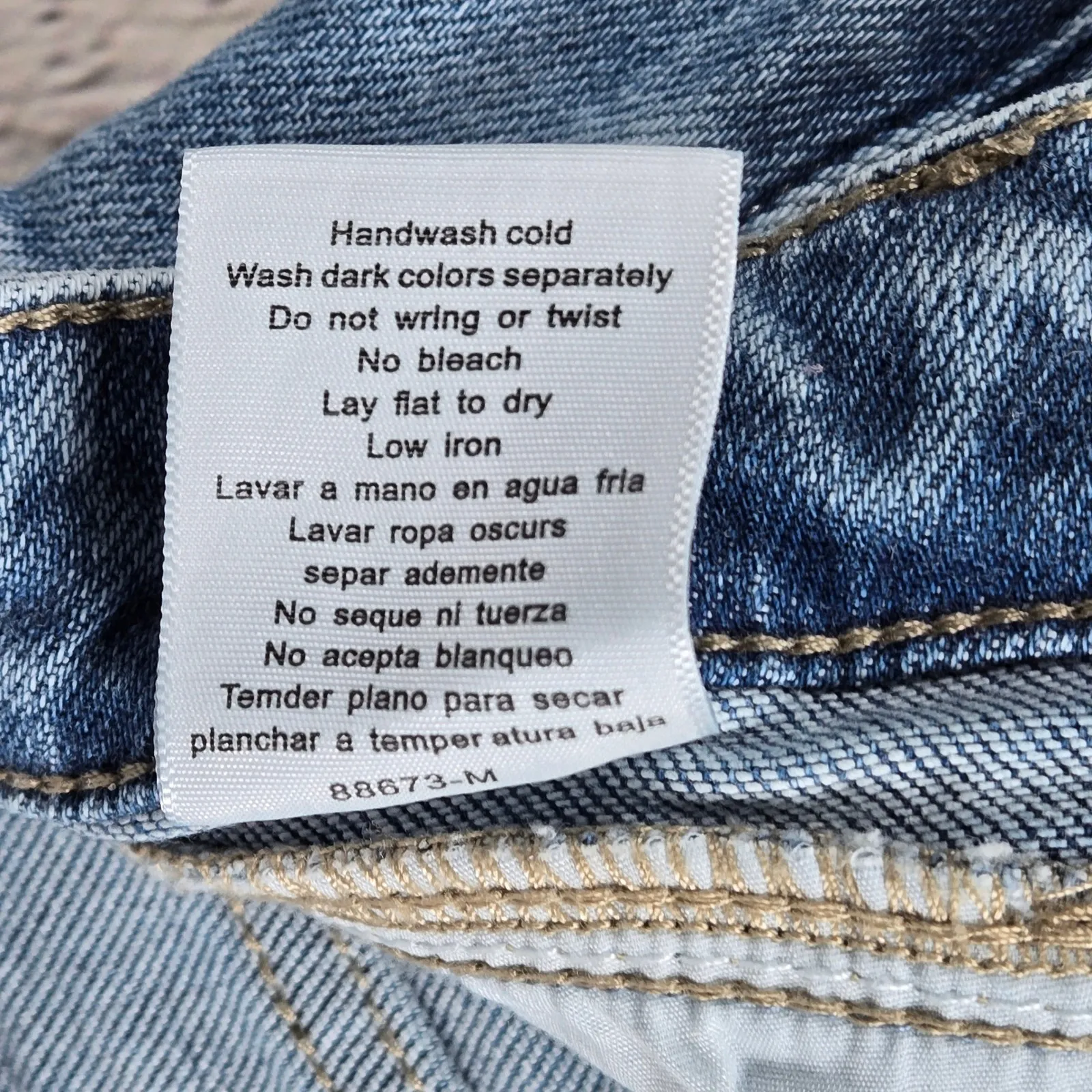 Judy Blue Front Yoke Retro Wide Fit Jeans Light Wash Denim Women's 9 29 JB88673 - Image 7